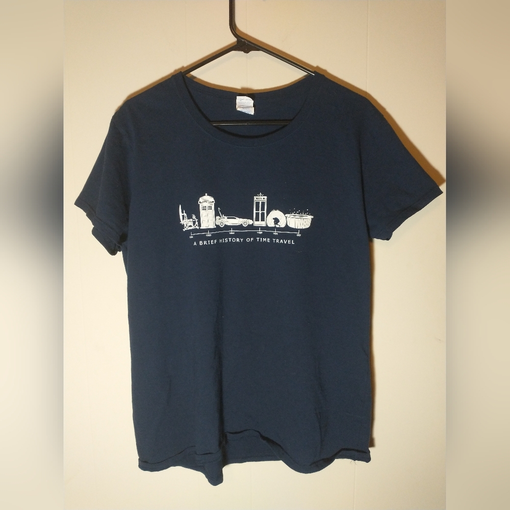 NWOT / EUC Doctor Who (Gildan) Dark Blue T-Shirt - Size XL (Ladies)
